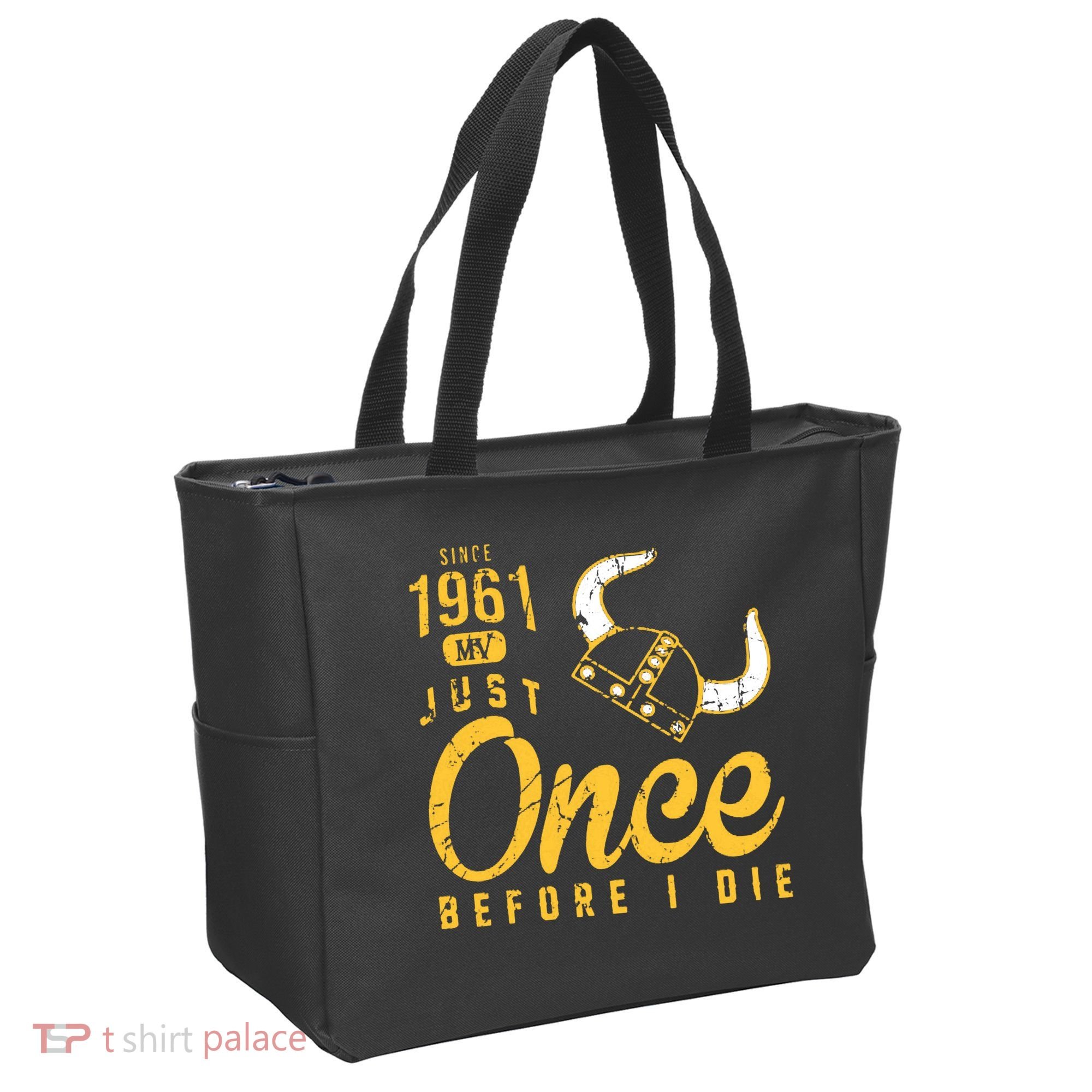 Minnesota Football Fans Just Once Before I Die Since 1961 Tote Bag