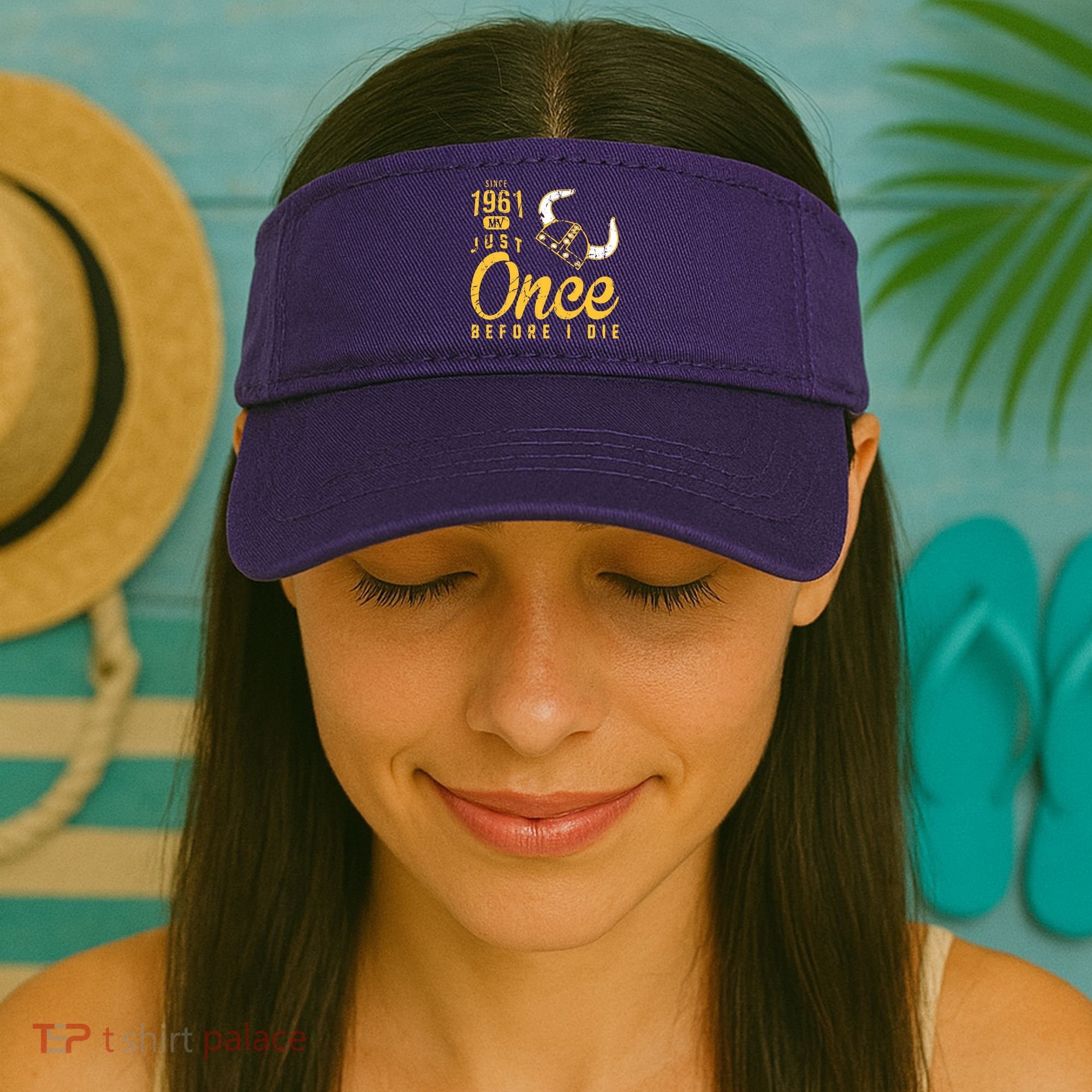 Minnesota Football Fans Just Once Before I Die Since 1961 Visor