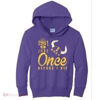 Minnesota Football Fans Just Once Before I Die Since 1961 Kids Hoodie thumb 0