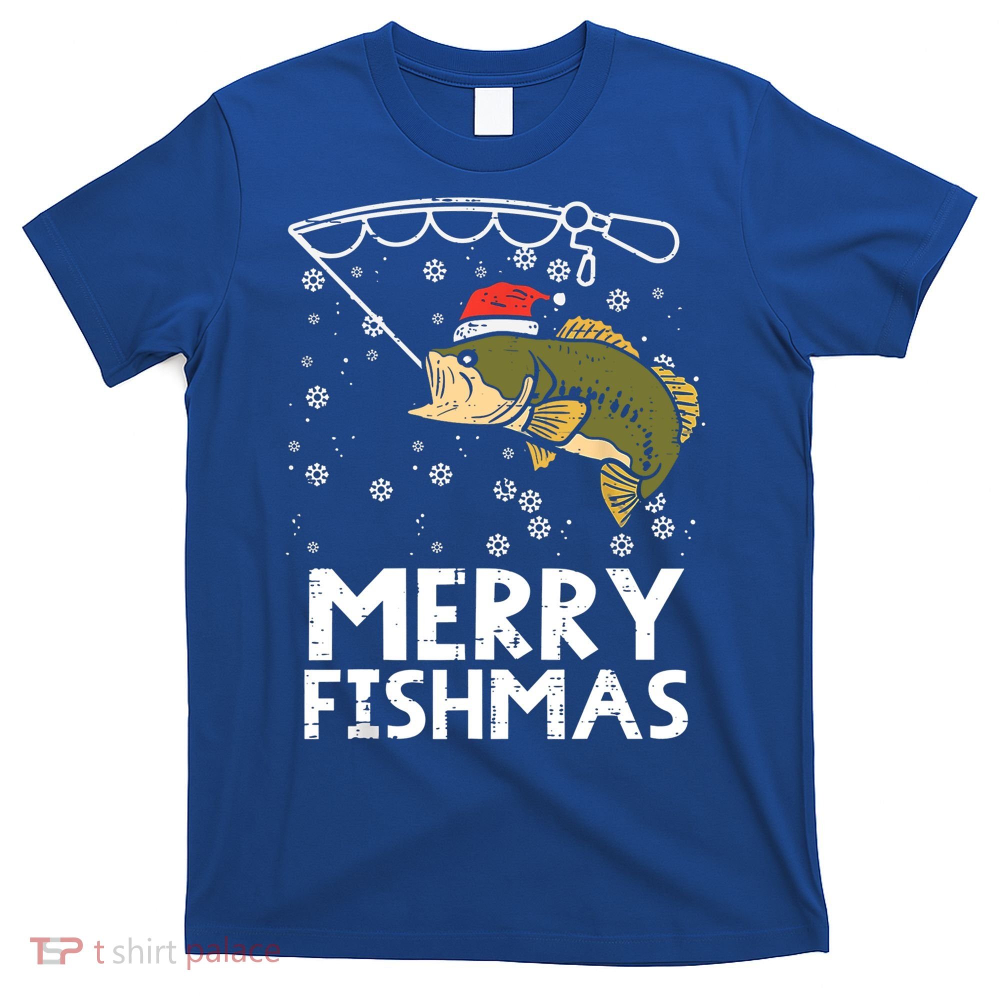 Merry Fishmas Fish Fishing Christmas Pajamas Christmas Gift T-Shirt
