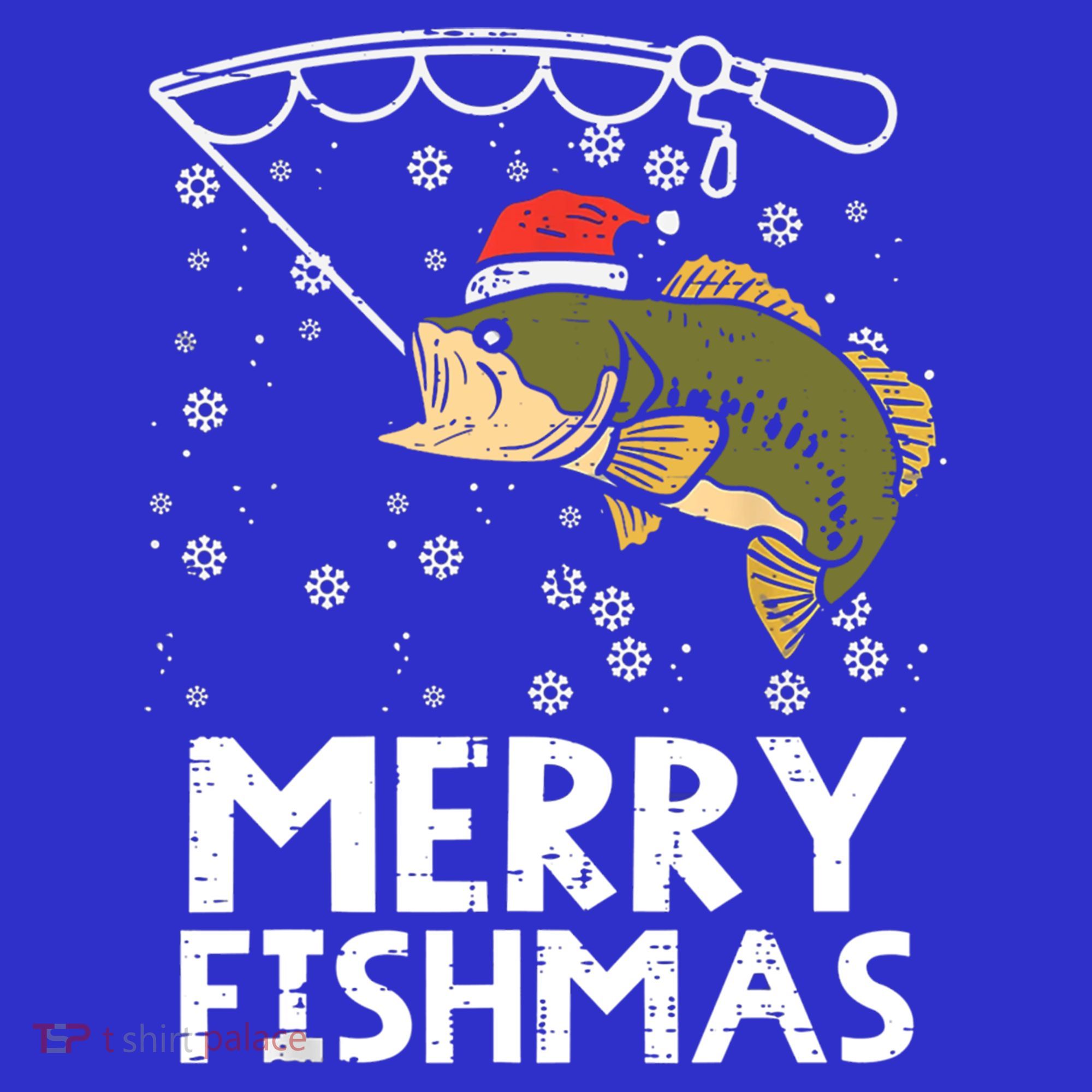 Merry Fishmas Fish Fishing Christmas Pajamas Christmas Gift Women's Tank Top