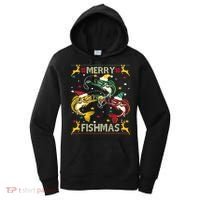 Merry Fishmas Fish Fishing Xmas Christmas Gift Women's Hoodie thumb 0