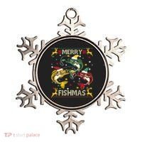 Merry Fishmas Fish Fishing Xmas Christmas Gift Ornament thumb 0