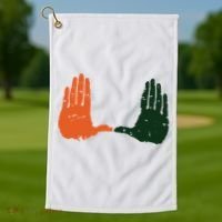 Miami Football Fans Golf Towel thumb 1