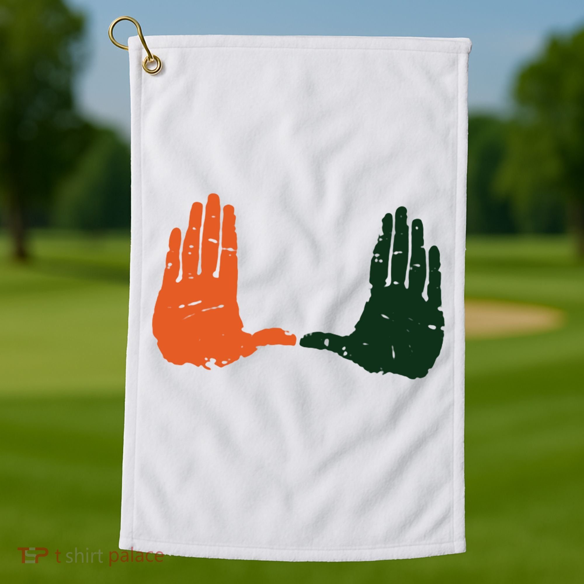 Miami Football Fans Golf Towel