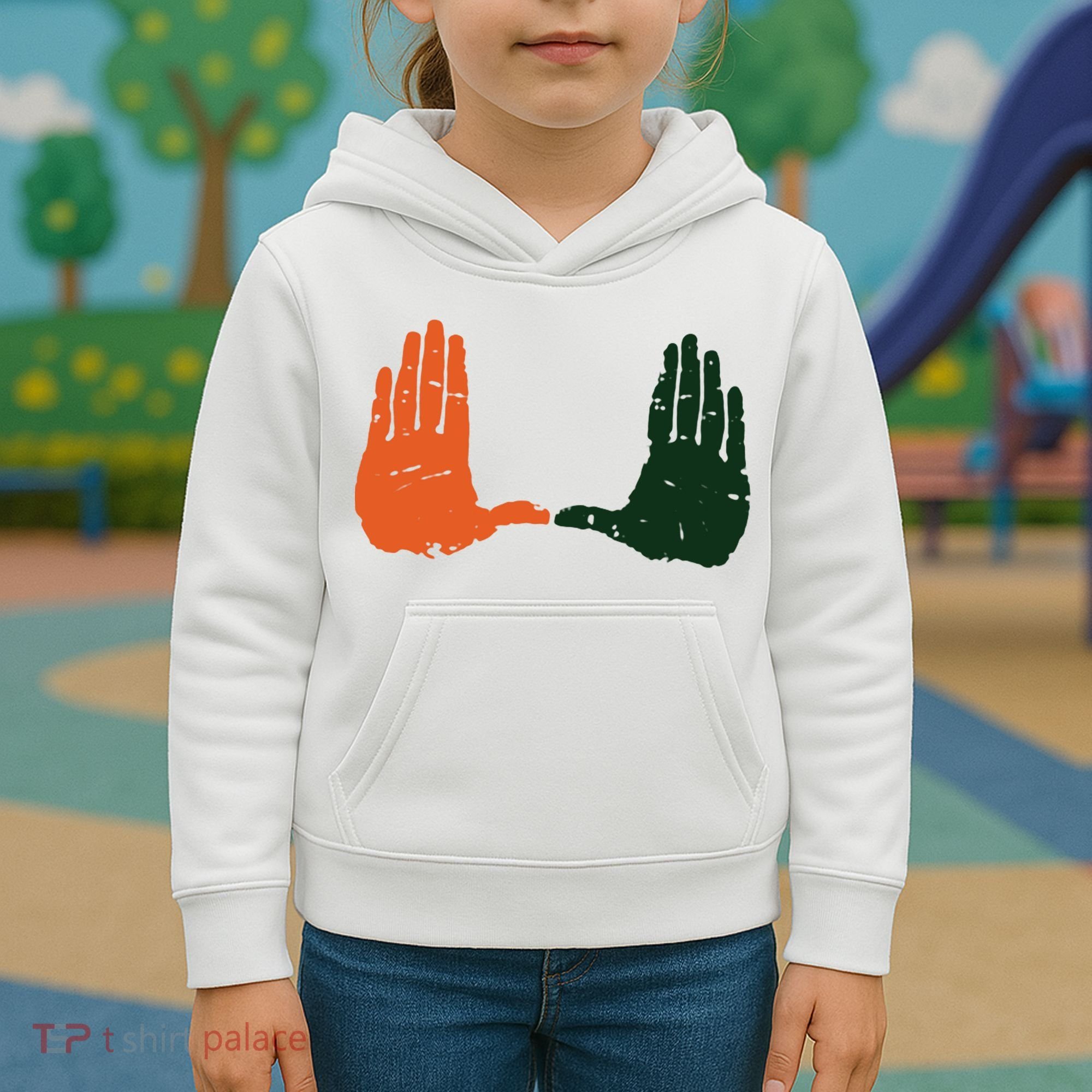 Miami Football Fans Kids Hoodie