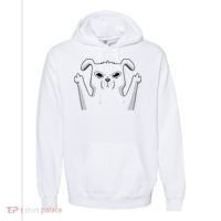 Middle Finger Funny Cute Dog Comfort Colors Garment-Dyed Hooded Sweatshirt thumb 0