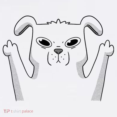 Middle Finger Funny Cute Dog Comfort Colors Garment-Dyed Hooded Sweatshirt