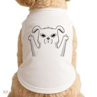 Middle Finger Funny Cute Dog Doggie Tank thumb 0