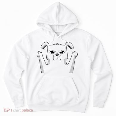 Middle Finger Funny Cute Dog Hoodie