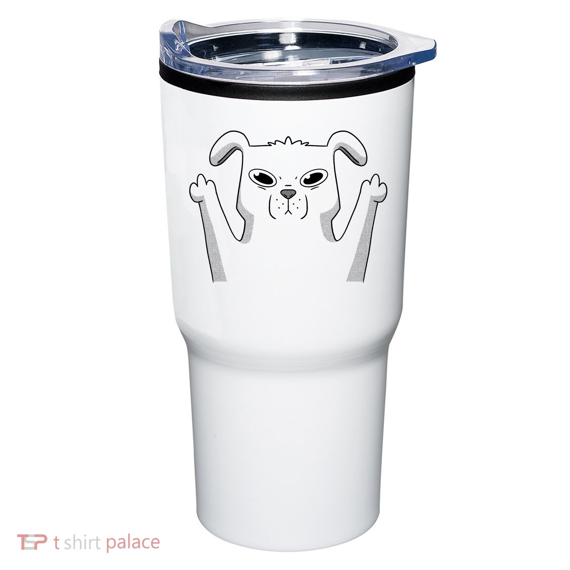 Middle Finger Funny Cute Dog Tumbler