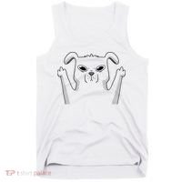 Middle Finger Funny Cute Dog Tank Top thumb 0