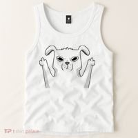 Middle Finger Funny Cute Dog Tank Top thumb 2