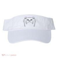 Middle Finger Funny Cute Dog Visor thumb 0