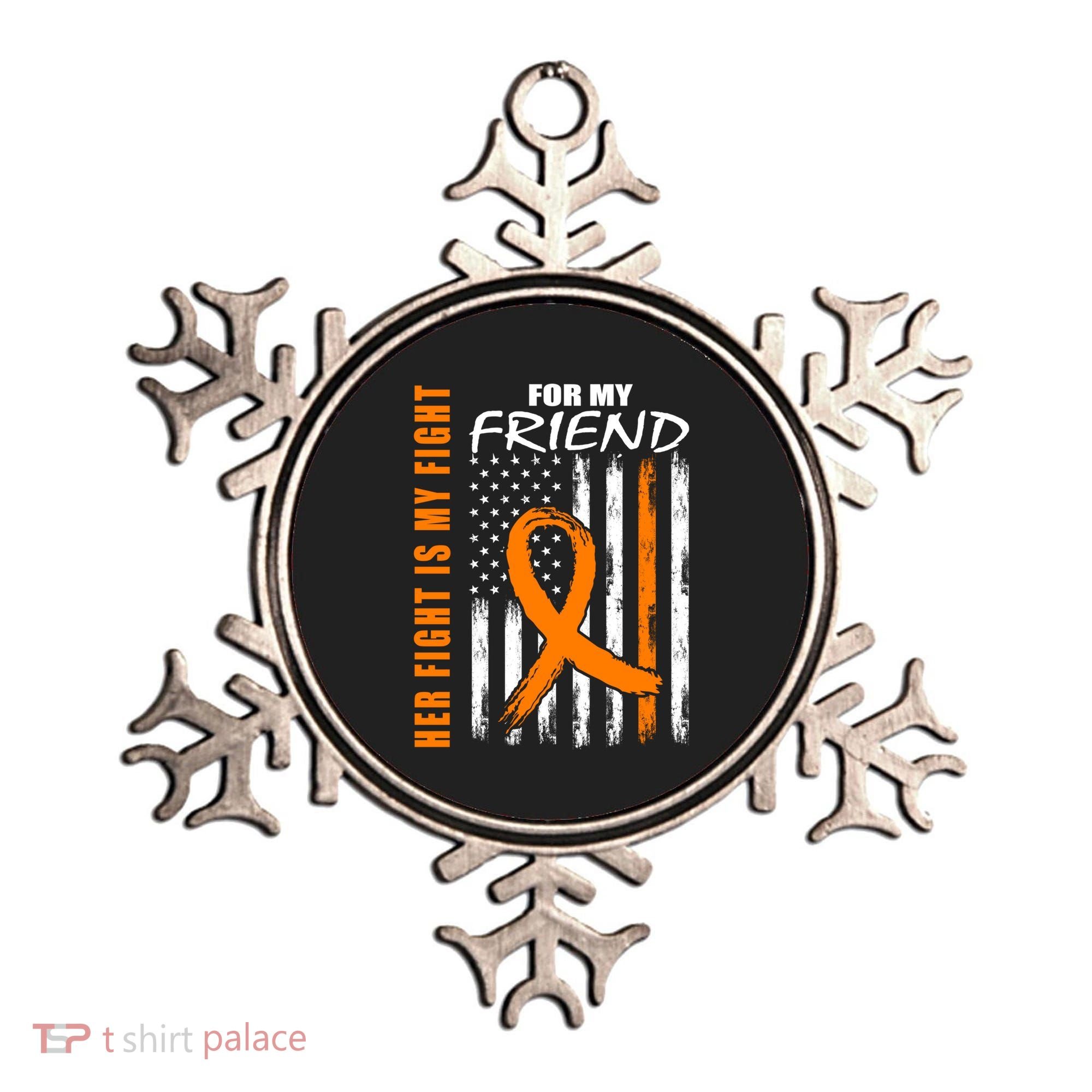 Ms Family Fight Friend Multiple Sclerosis American Flag Gift Cute Gift Ornament