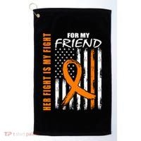 Ms Family Fight Friend Multiple Sclerosis American Flag Gift Cute Gift Golf Towel thumb 0