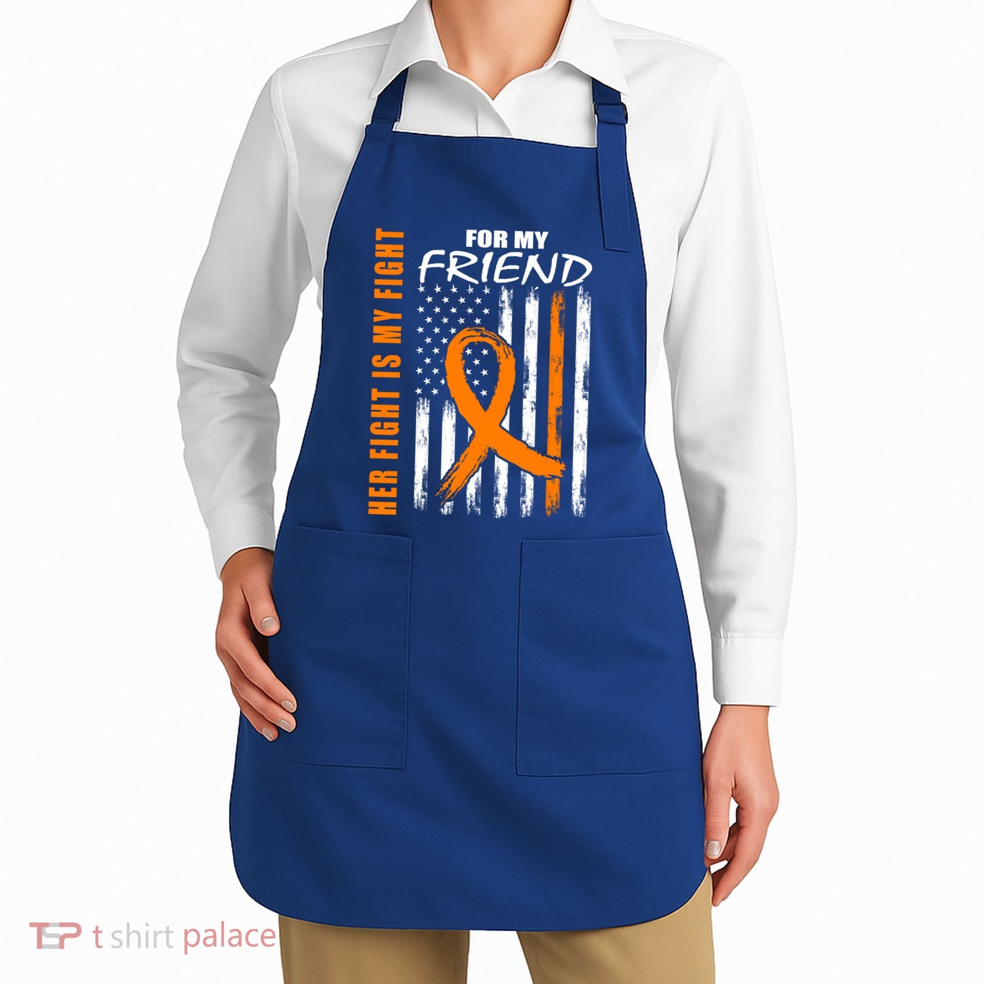 Ms Family Fight Friend Multiple Sclerosis American Flag Gift Cute Gift Apron