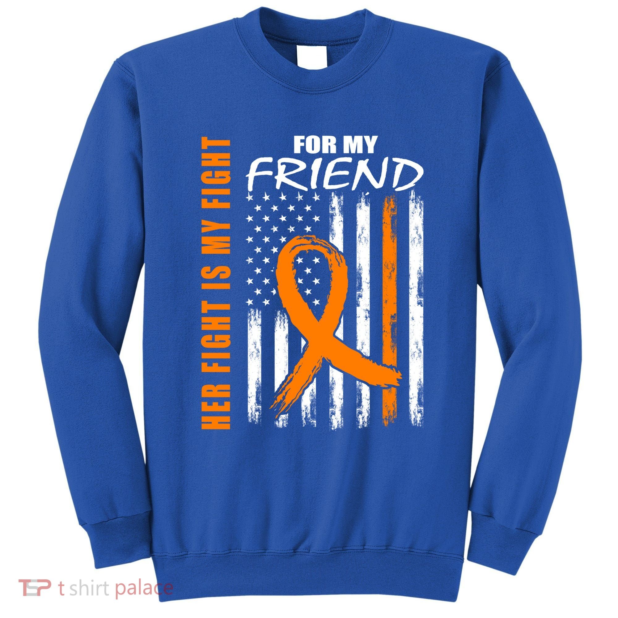Ms Family Fight Friend Multiple Sclerosis American Flag Gift Cute Gift Sweatshirt