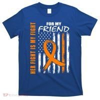 Ms Family Fight Friend Multiple Sclerosis American Flag Gift Cute Gift T-Shirt thumb 0