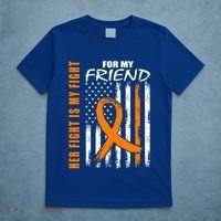 Ms Family Fight Friend Multiple Sclerosis American Flag Gift Cute Gift T-Shirt thumb 5