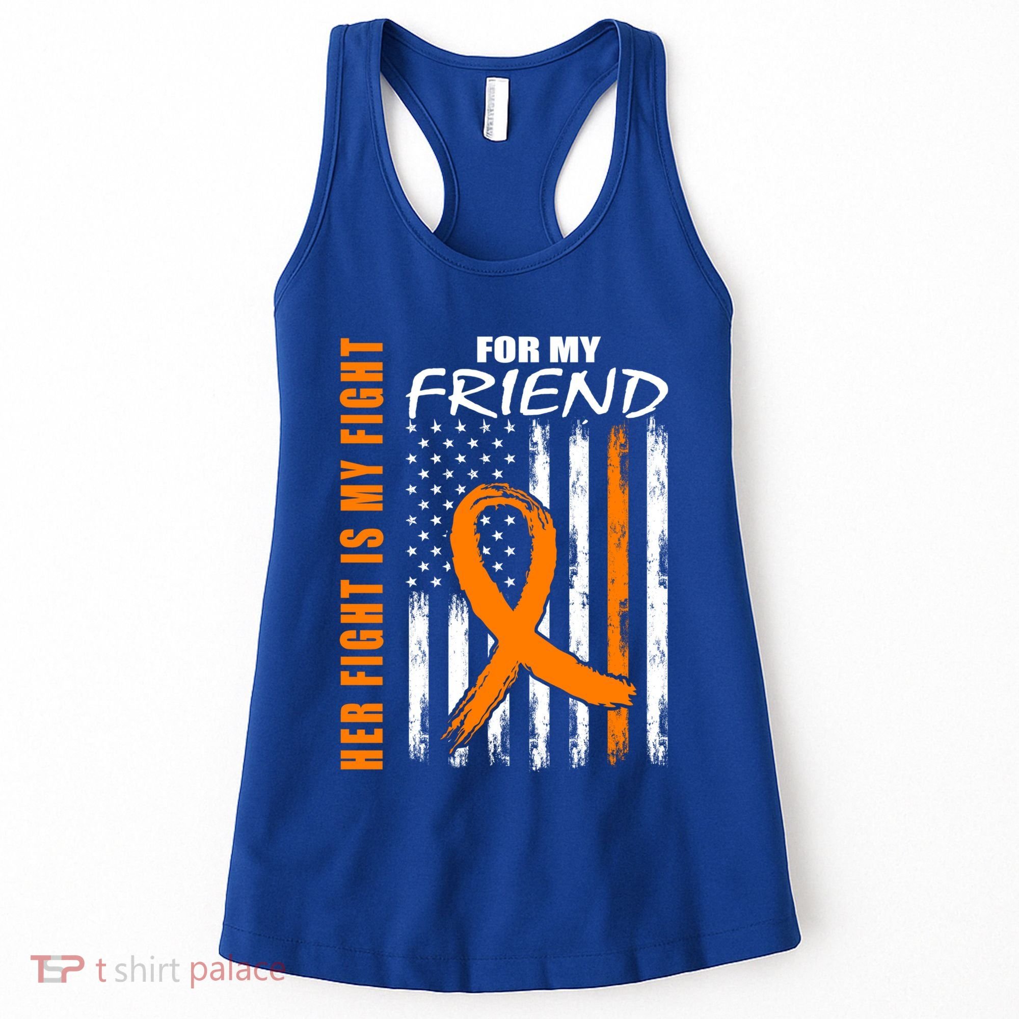 Ms Family Fight Friend Multiple Sclerosis American Flag Gift Cute Gift Women's Tank Top