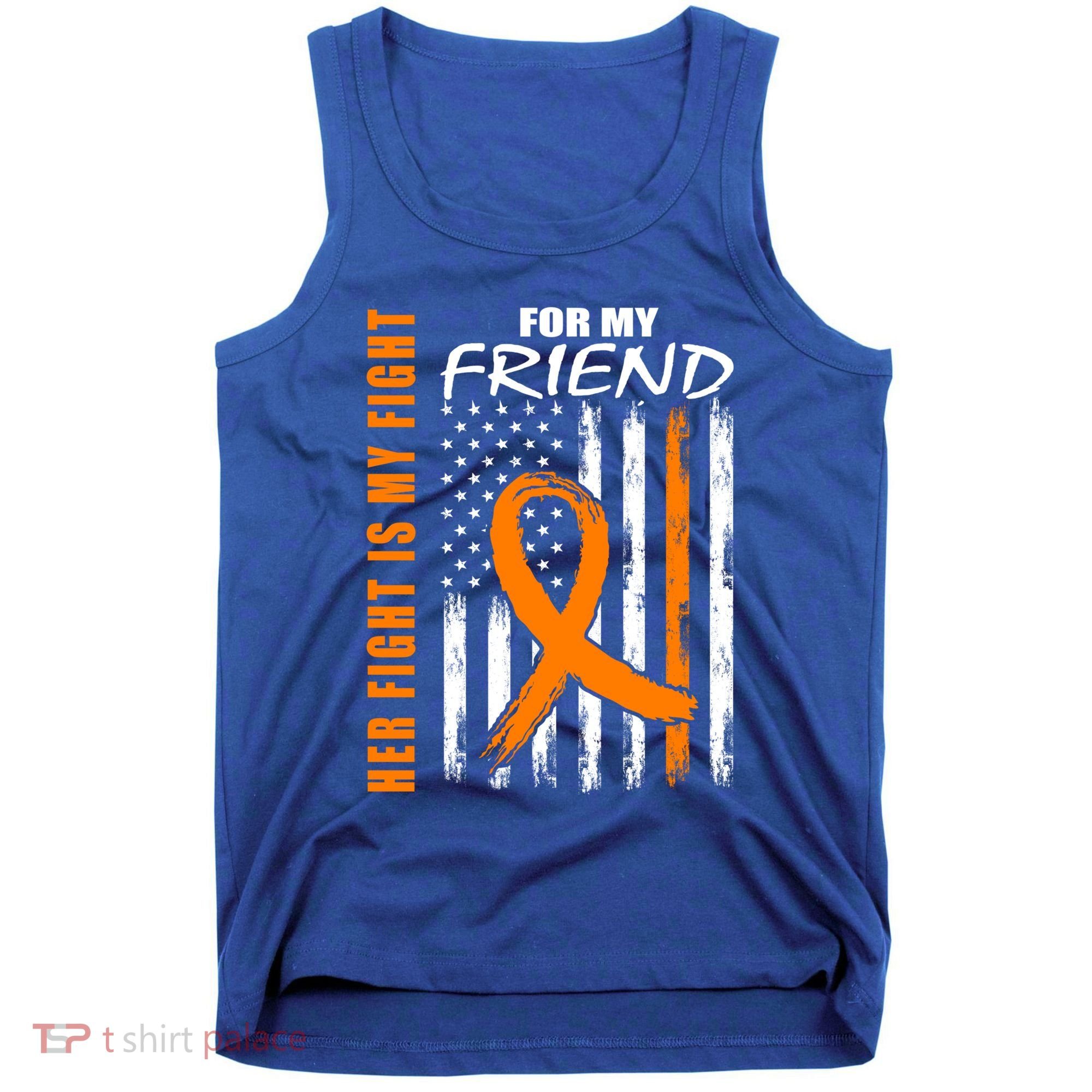 Ms Family Fight Friend Multiple Sclerosis American Flag Gift Cute Gift Tank Top