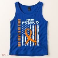 Ms Family Fight Friend Multiple Sclerosis American Flag Gift Cute Gift Tank Top thumb 2