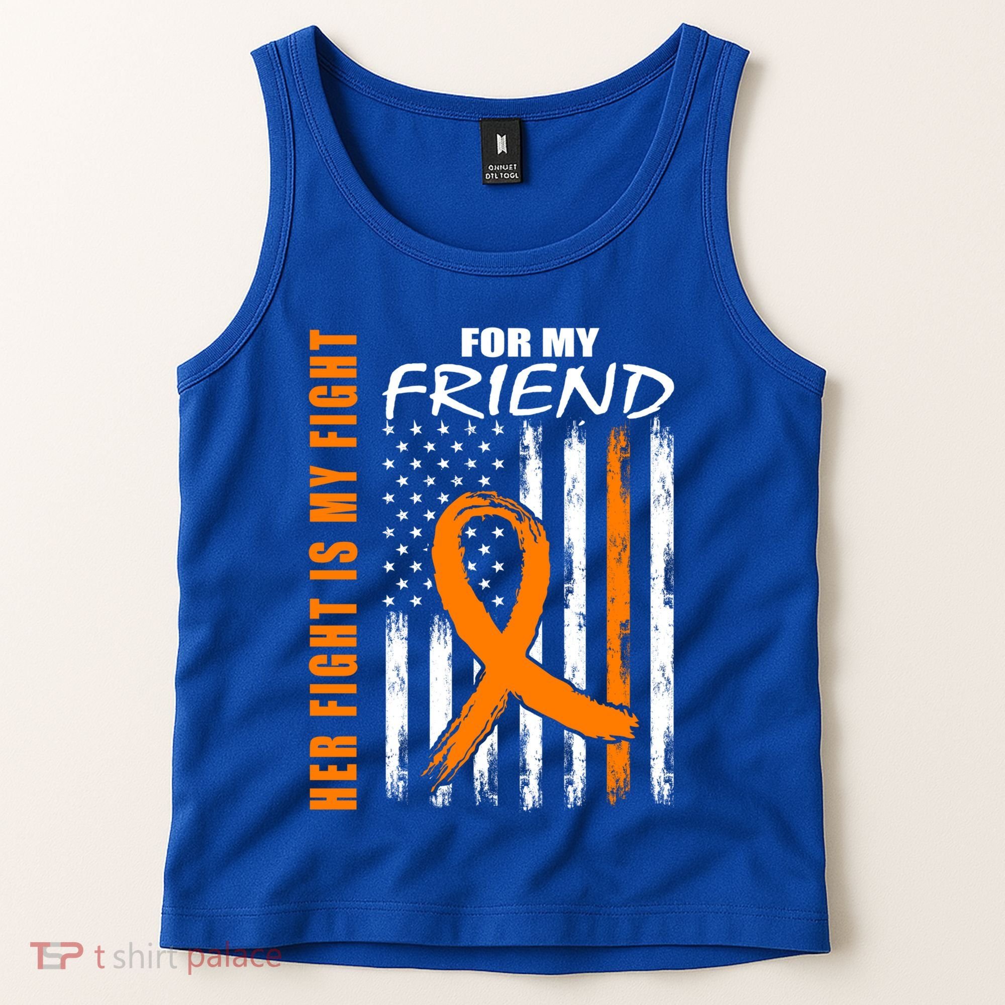 Ms Family Fight Friend Multiple Sclerosis American Flag Gift Cute Gift Tank Top