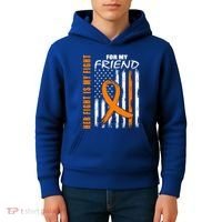 Ms Family Fight Friend Multiple Sclerosis American Flag Gift Cute Gift Kids Hoodie thumb 4