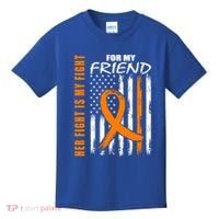 Ms Family Fight Friend Multiple Sclerosis American Flag Gift Cute Gift Kids T-Shirt thumb 0