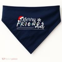 Merry Friendsmas Friends Christmas Matching USA-Made Doggie Bandana thumb 0
