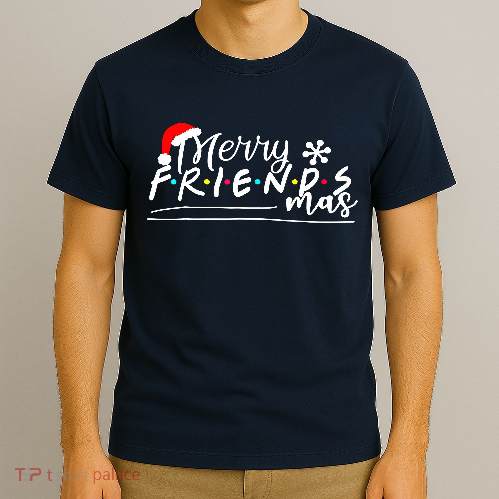 Merry Friendsmas Friends Christmas Matching T-Shirt