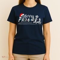 Merry Friendsmas Friends Christmas Matching T-Shirt thumb 4