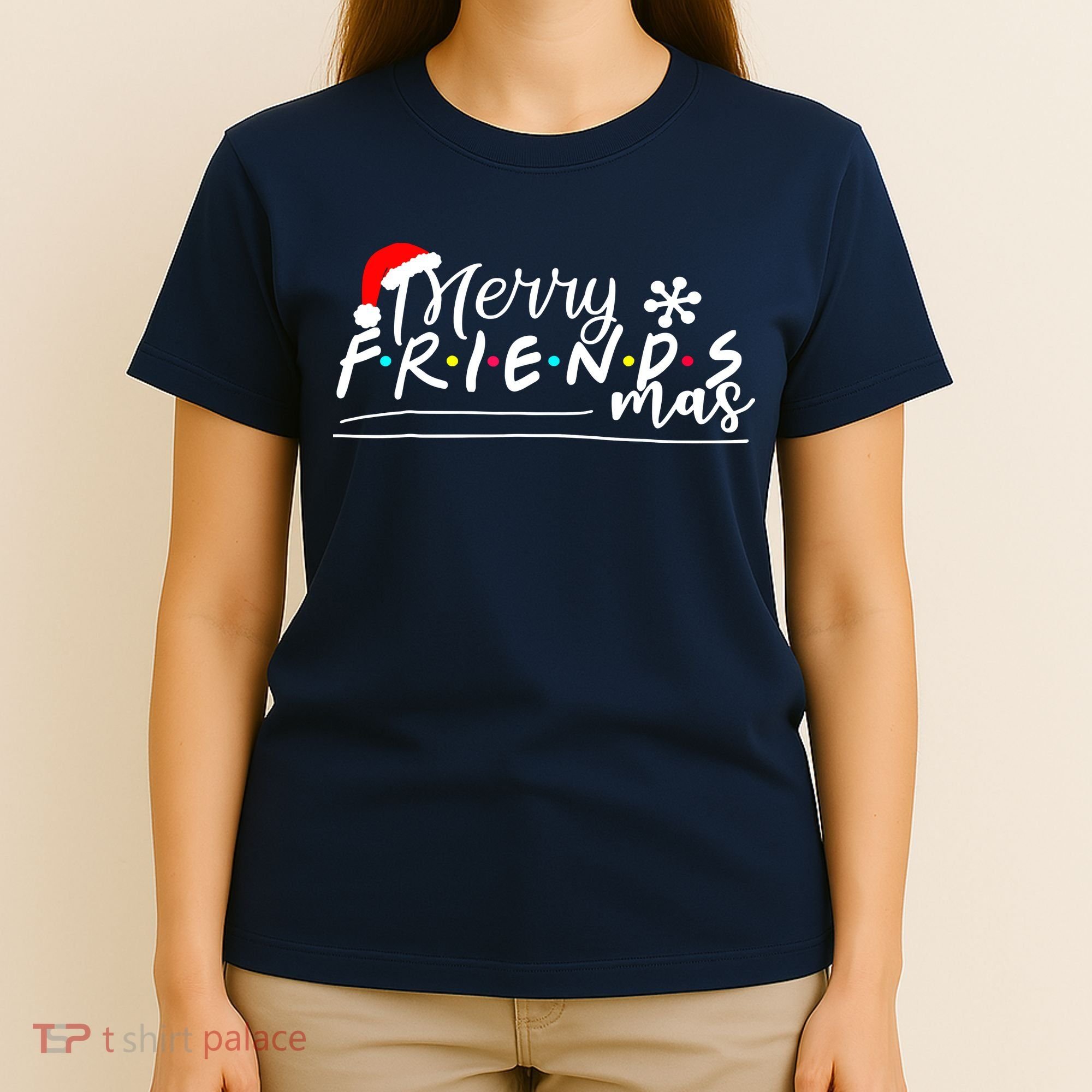 Merry Friendsmas Friends Christmas Matching T-Shirt