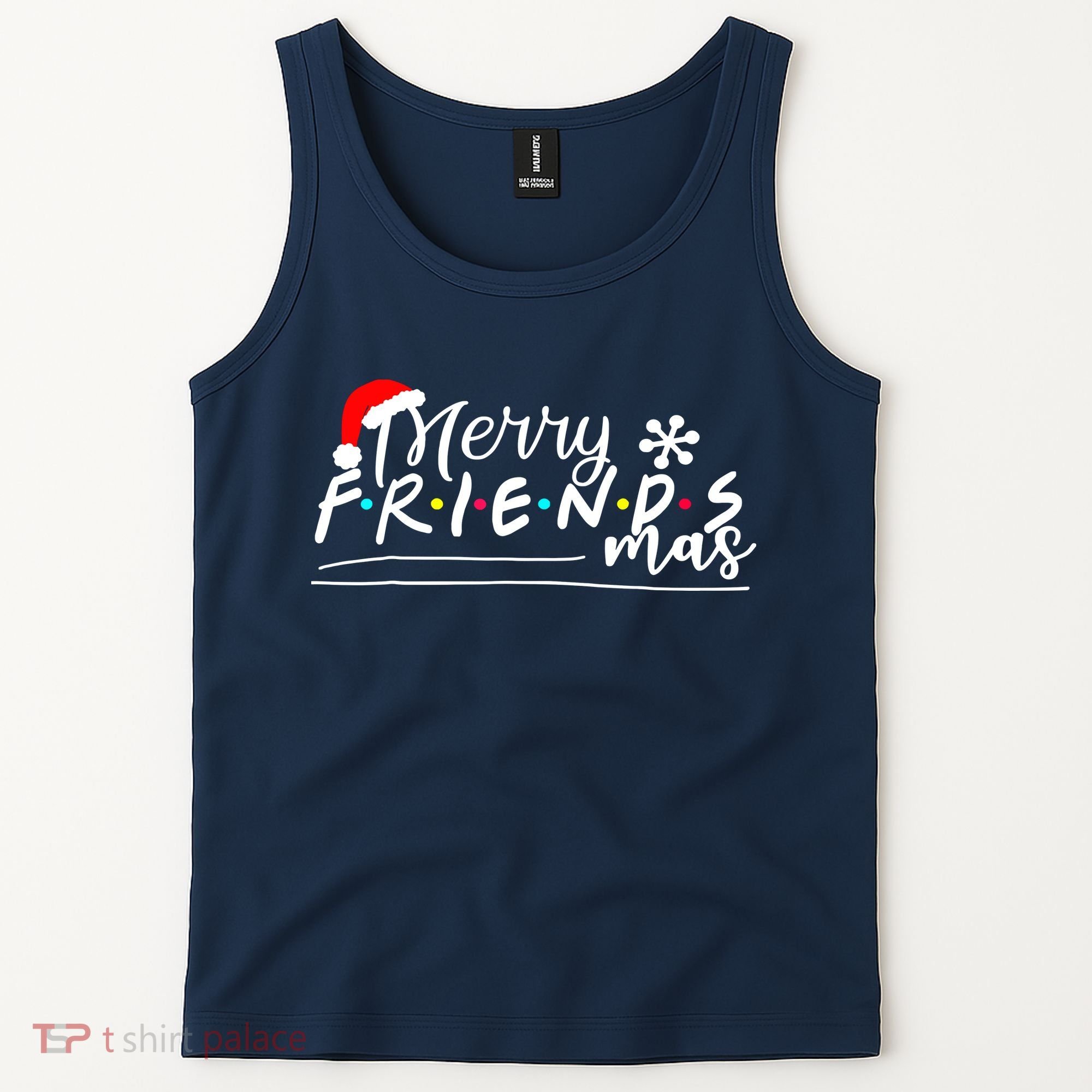 Merry Friendsmas Friends Christmas Matching Tank Top