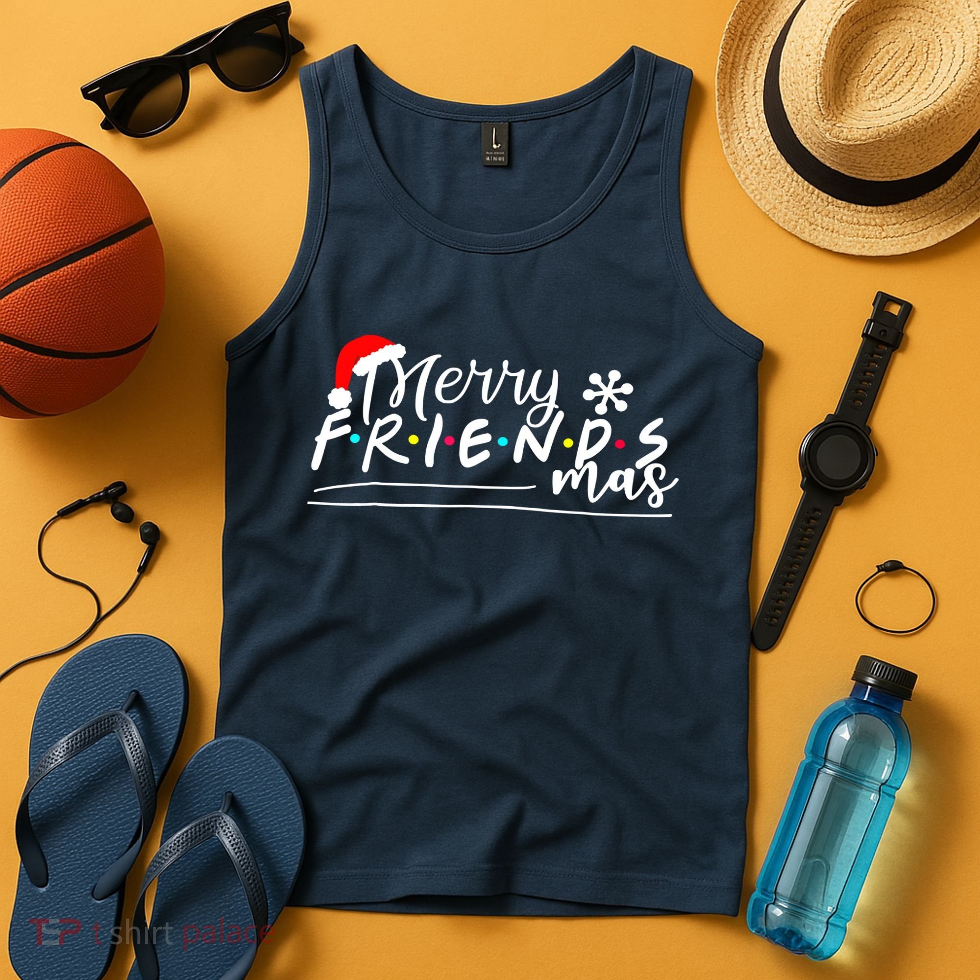 Merry Friendsmas Friends Christmas Matching Tank Top
