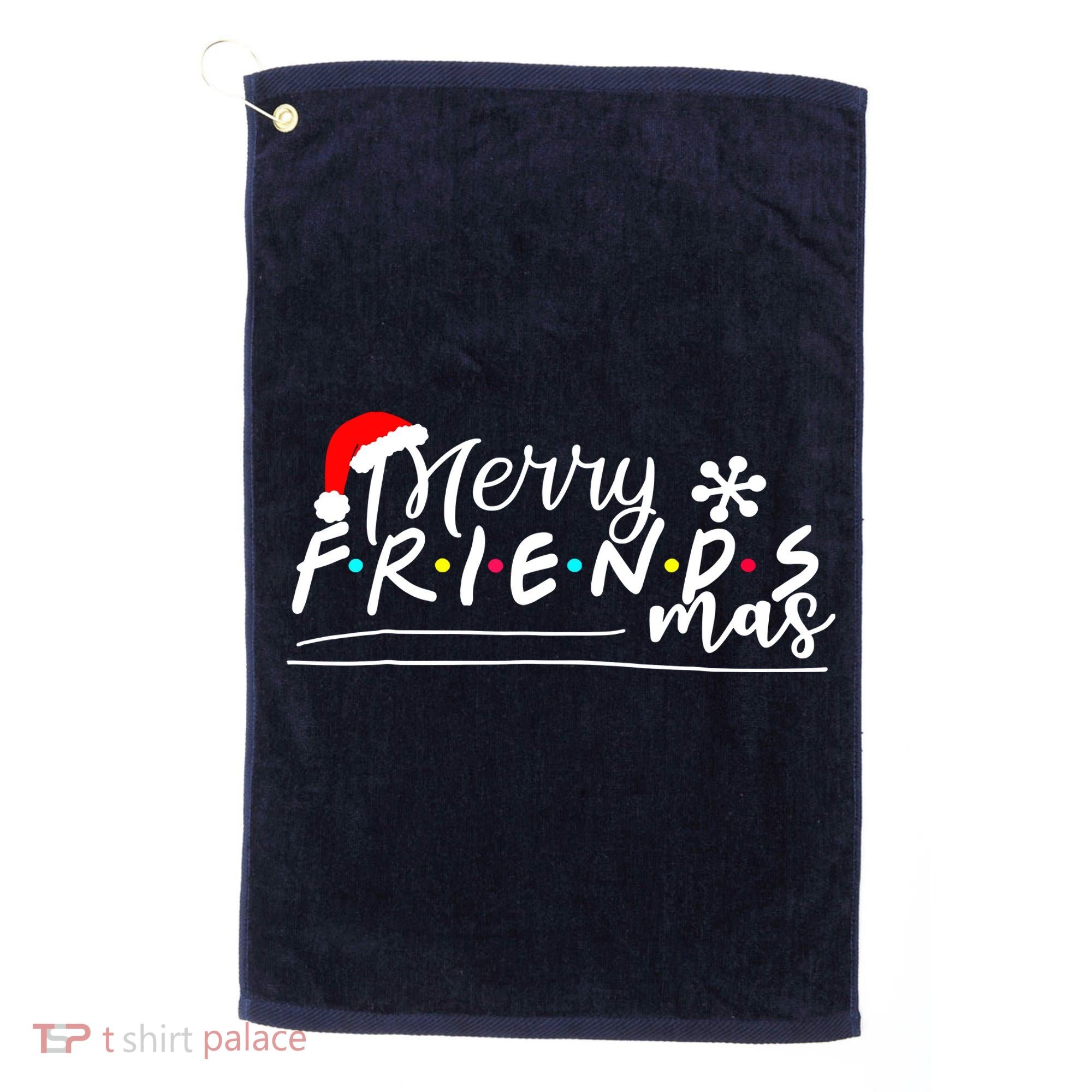 Merry Friendsmas Friends Christmas Matching Golf Towel