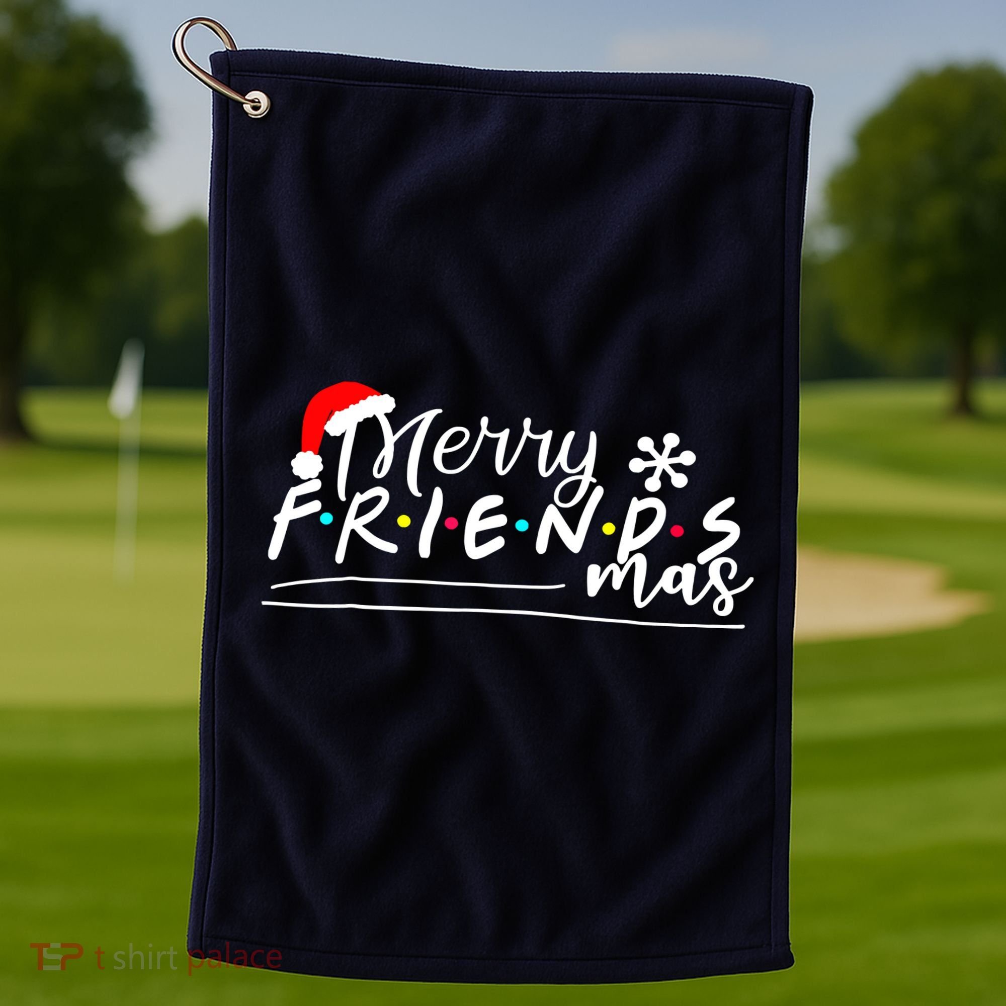 Merry Friendsmas Friends Christmas Matching Golf Towel