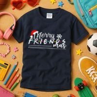 Merry Friendsmas Friends Christmas Matching Kids T-Shirt thumb 3