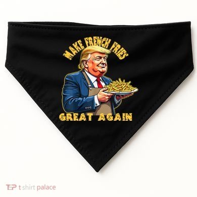 Make French Fries Great Again Graphic USA-Made Doggie Bandana