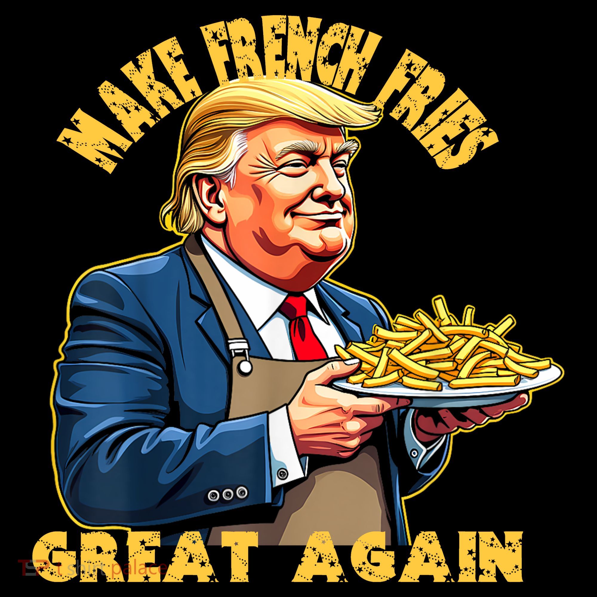 Make French Fries Great Again Graphic Women's Hoodie