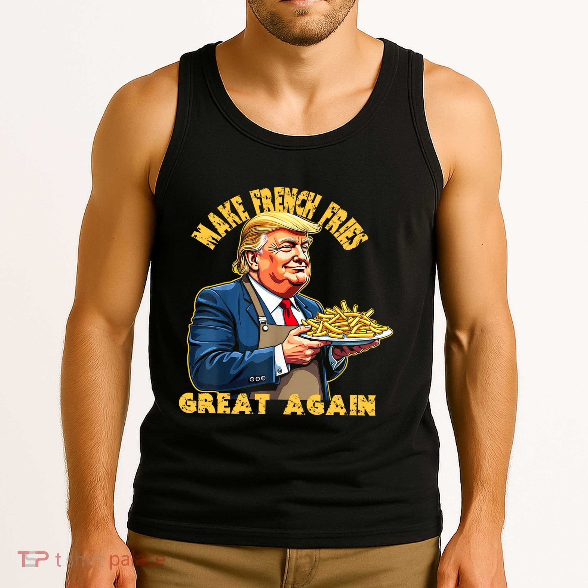 Make French Fries Great Again Graphic Tank Top