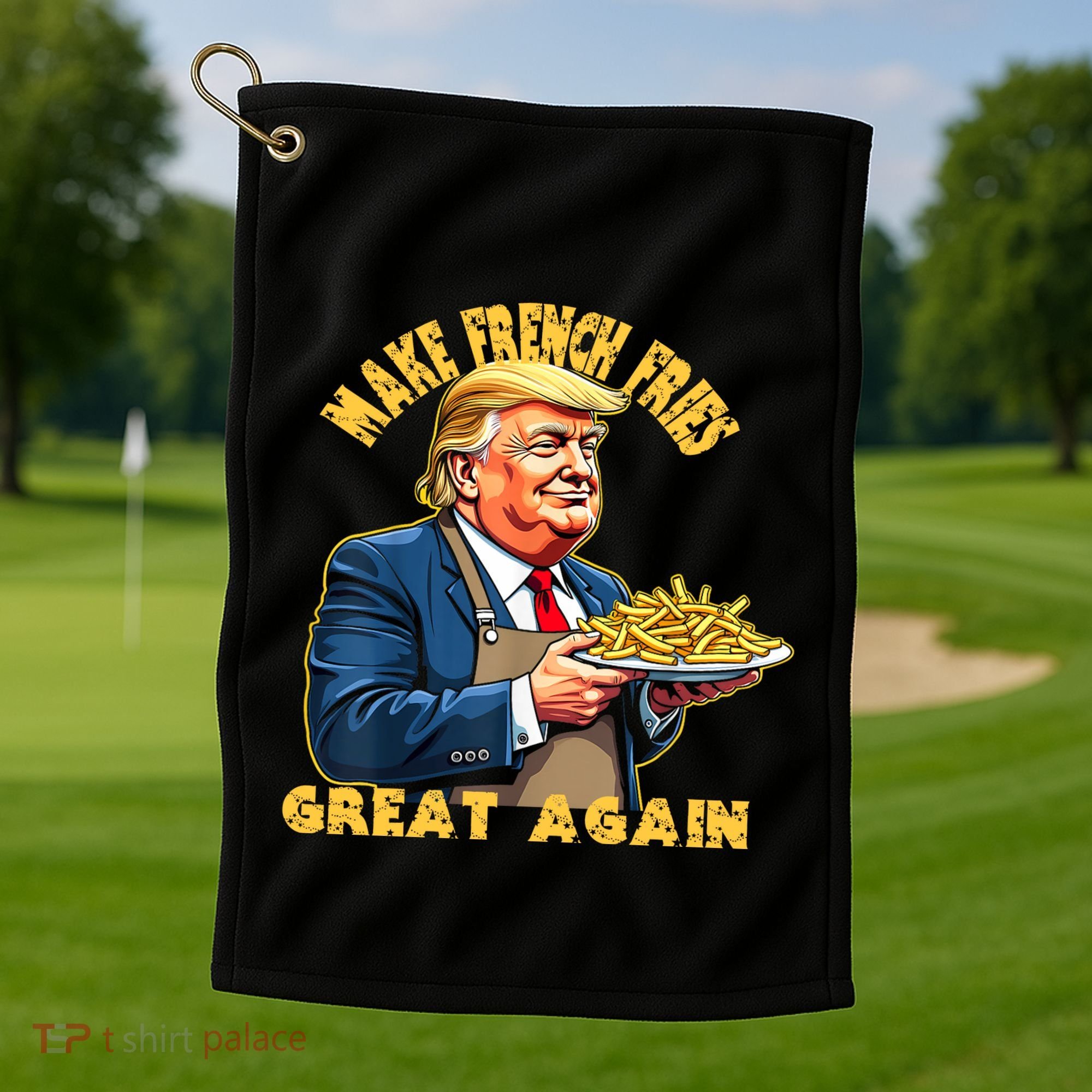 Make French Fries Great Again Graphic Golf Towel