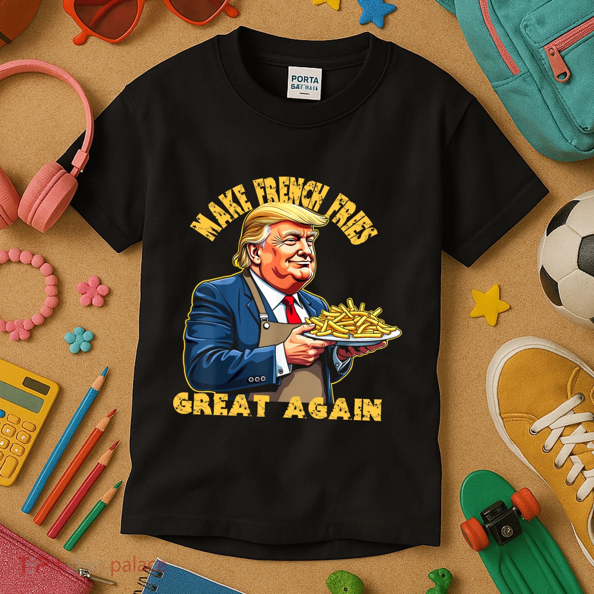 Make French Fries Great Again Graphic Kids T-Shirt
