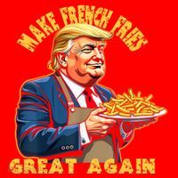 Make French Fries Great Again Graphic Santa Hat thumb 1