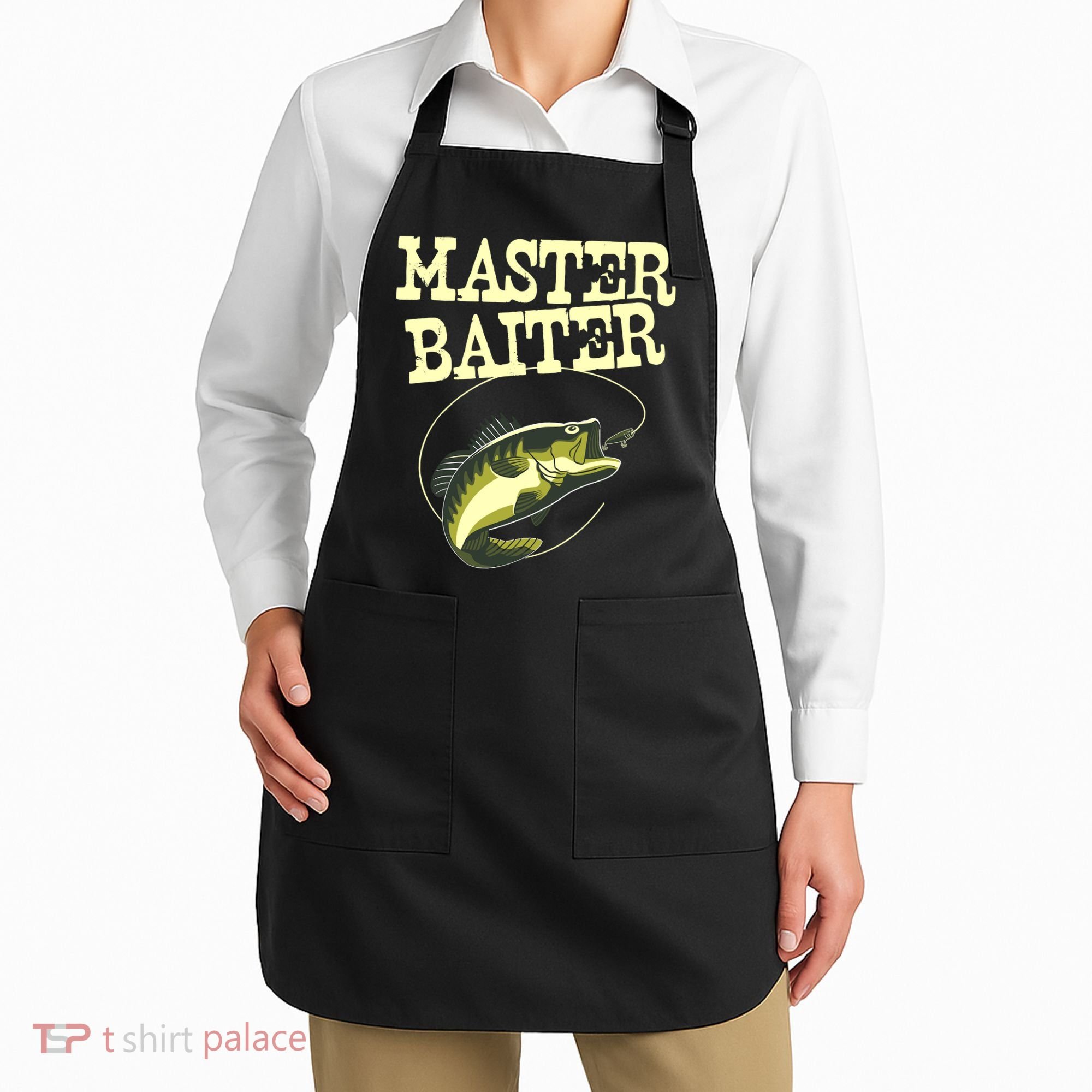 Masterbaiter Funny Fishing Fisherman Fish Master Baiter Apron