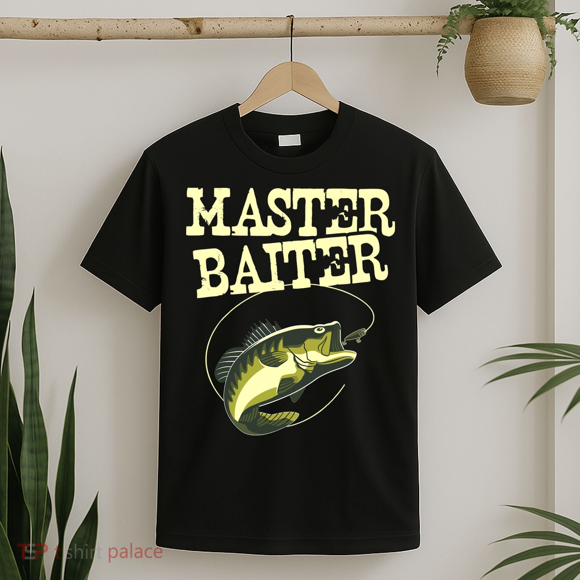 Masterbaiter Funny Fishing Fisherman Fish Master Baiter T-Shirt