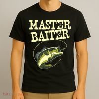 Masterbaiter Funny Fishing Fisherman Fish Master Baiter T-Shirt thumb 3