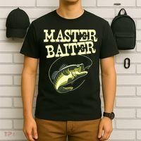 Masterbaiter Funny Fishing Fisherman Fish Master Baiter T-Shirt thumb 6
