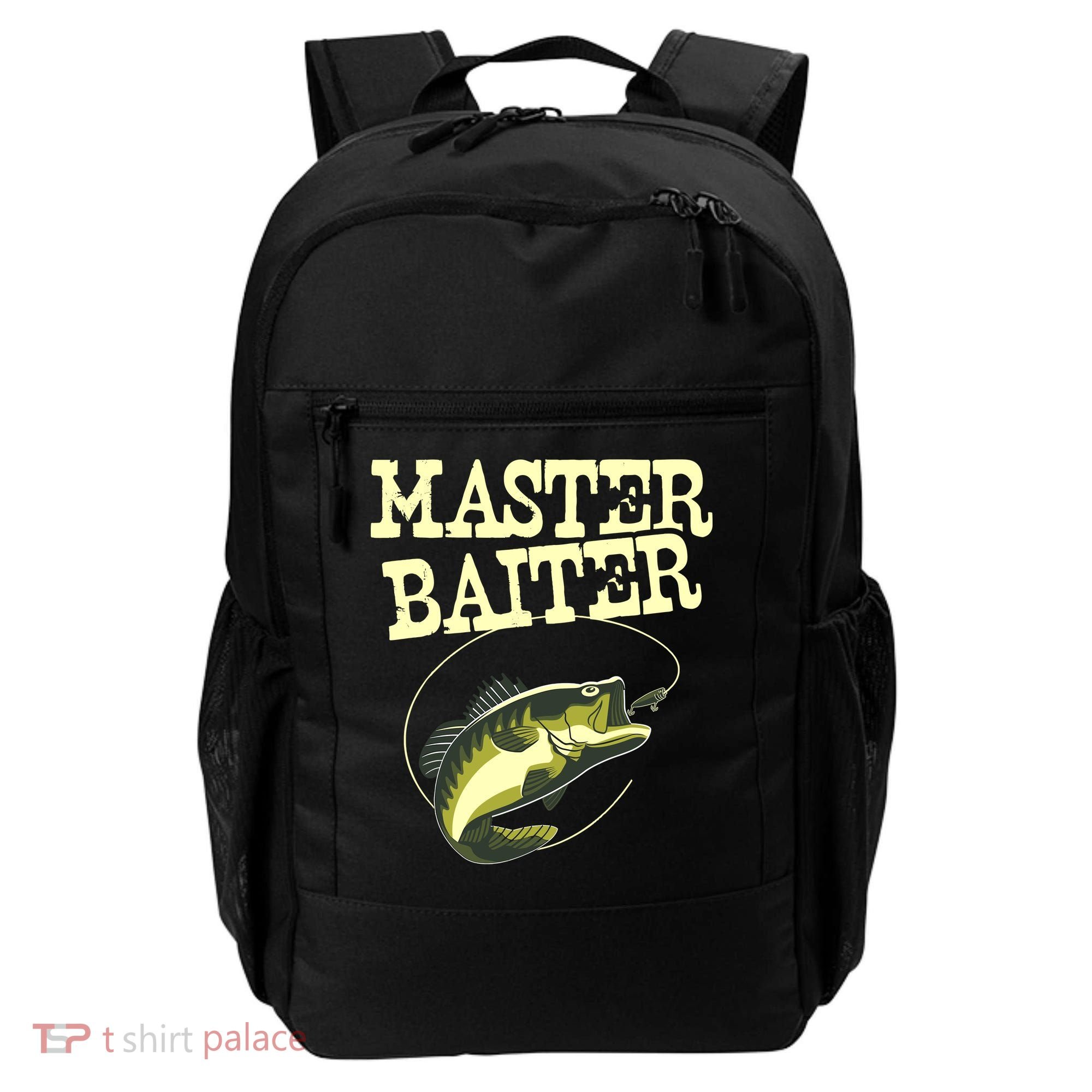 Masterbaiter Funny Fishing Fisherman Fish Master Baiter Backpack